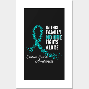 In Family No One Fights Alone Ovarian Cancer Awareness Posters and Art